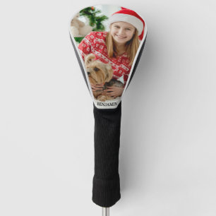 Modern Create Your Own Photo Name Pets kids Golf Head Cover