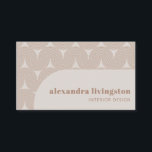 Modern Creative Abstract Beige Tan Professional Business Card<br><div class="desc">Modern Creative Abstract Beige Tan Professional Business Card</div>