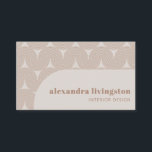 Modern Creative Abstract Beige Tan Professional Business Card<br><div class="desc">Modern Creative Abstract Beige Tan Professional Business Card</div>