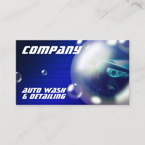 Modern creative bubble car business card