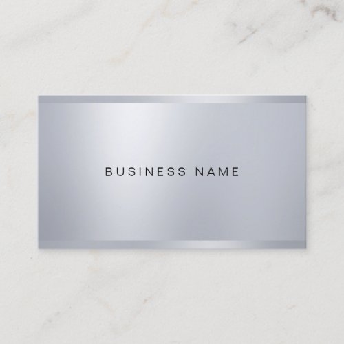 Modern Creative Company Firm Glamorous Silver Business Card