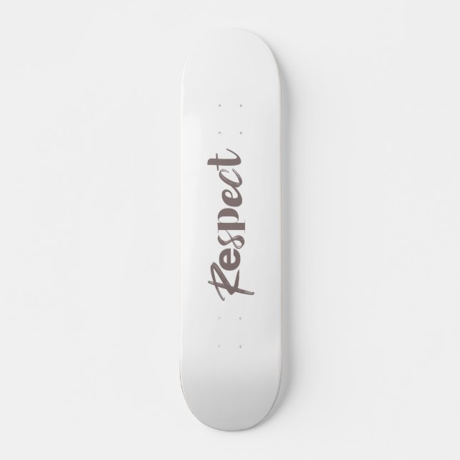 Modern, creative, cool, trendy design of Respect Skateboard (Front)