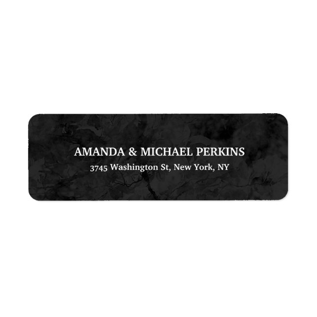Modern Creative Dark Grey Color Stylish Family Label (Front)