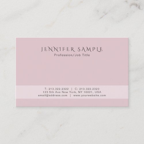 Modern Creative Elegant Professional Simple Design Business Card