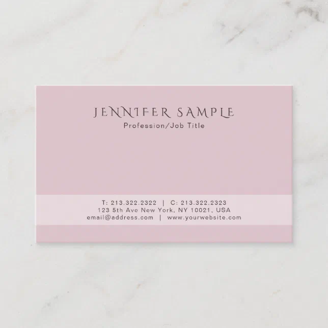 Modern Creative Elegant Professional Simple Design Business Card | Zazzle