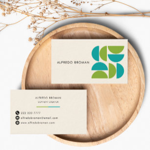 Modern Creative Geometric Shape Unique Business Card