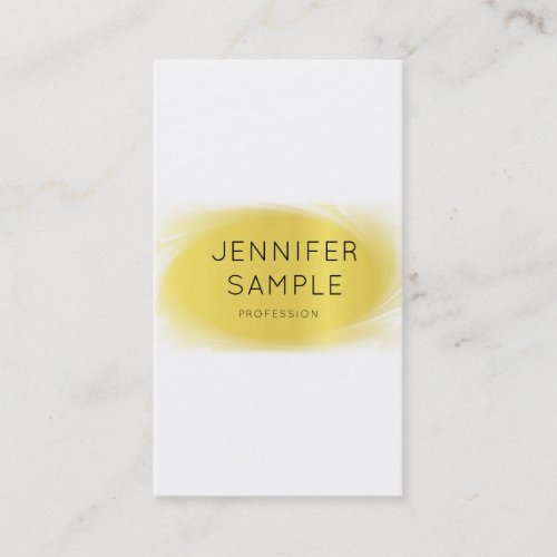 Modern Creative Gold Design Professional Plain Business Card