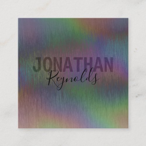 Modern Creative Holographic Metal _ Business Card