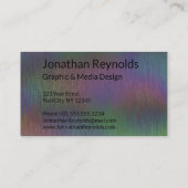 Modern Creative Holographic Metal - Business Card (Back)