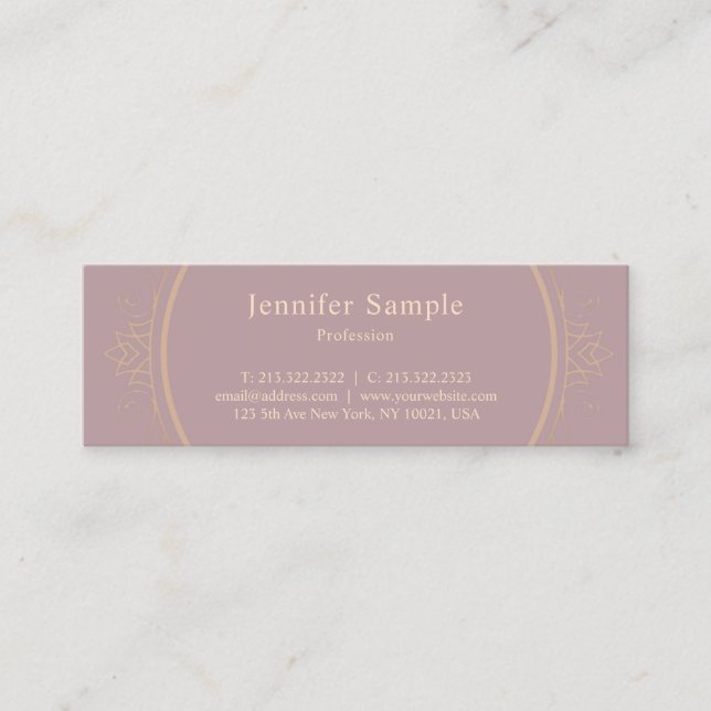 Modern Creative Minimalist Design Trendy Template Mini Business Card (Front)