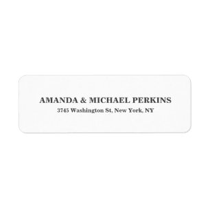 Modern Creative Minimalist Plain Label