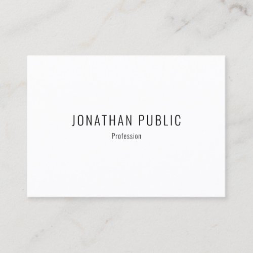 Modern Creative Minimalist Template Simple Design Business Card