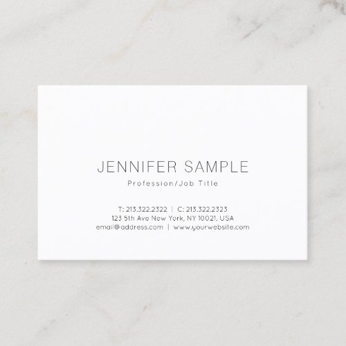 Modern Creative Minimalistic Professional Design Business Card