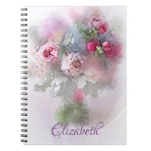 Modern Creative Oil Painting Flowers Elegant Notebook