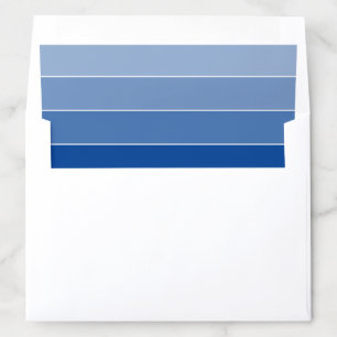 MODERN creative ombre gradient royal blue Envelope Liner