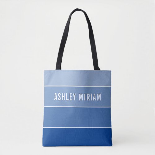 MODERN creative ombre gradient ROYAL BLUE Tote Bag
