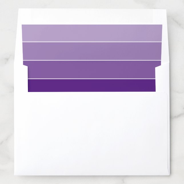 MODERN creative ombre gradient violet purple Envelope Liner (In Envelope)