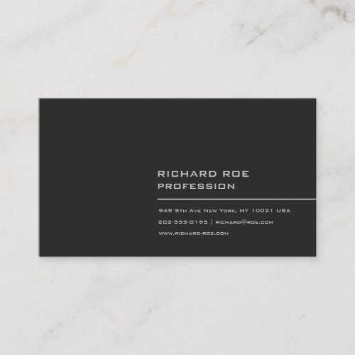 Modern Creative Professional Black Business Cards