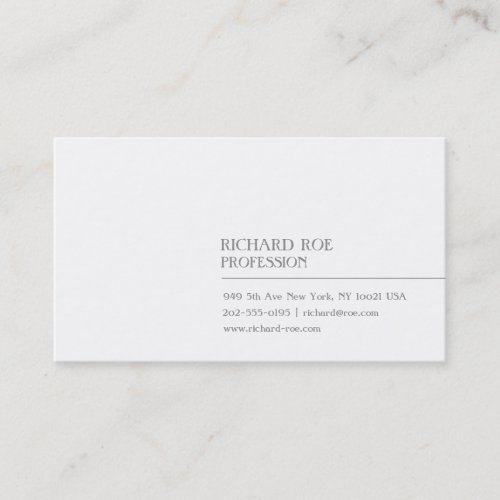 Modern Creative Professional White Business Cards