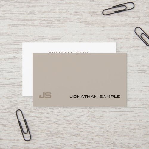 Modern Creative Simple Design Plain Trendy Business Card