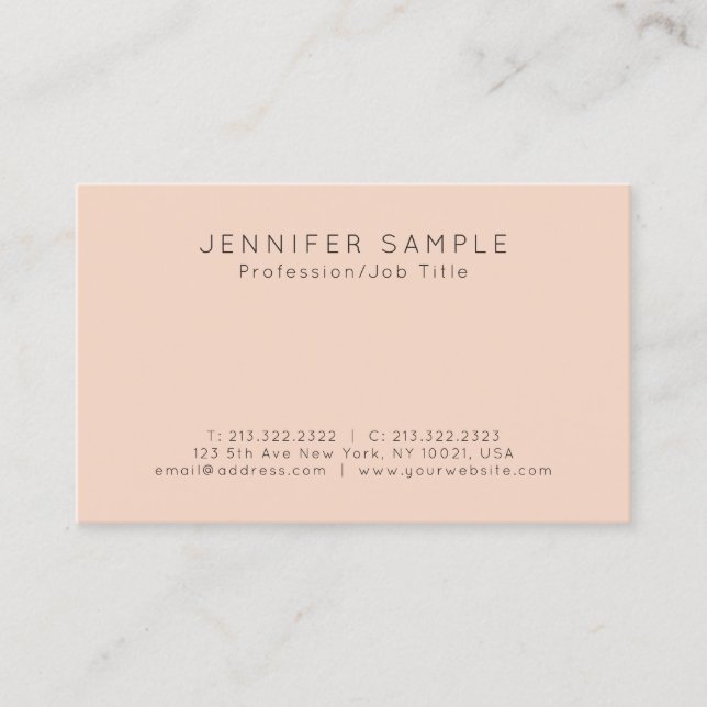 Modern Creative Stylish Professional Clean Design Business Card (Front)