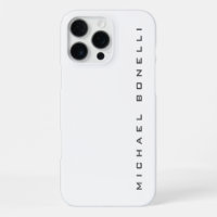 Modern Creative Trendy White Add Name