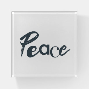 Modern, creative, urban, simple design of Peace Paperweight
