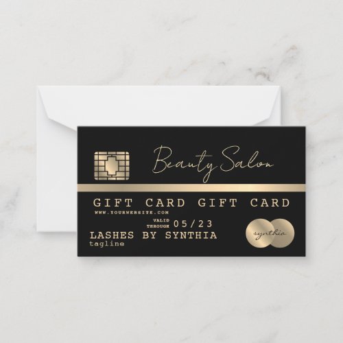 Modern Credit Card Gift Card Certificate 