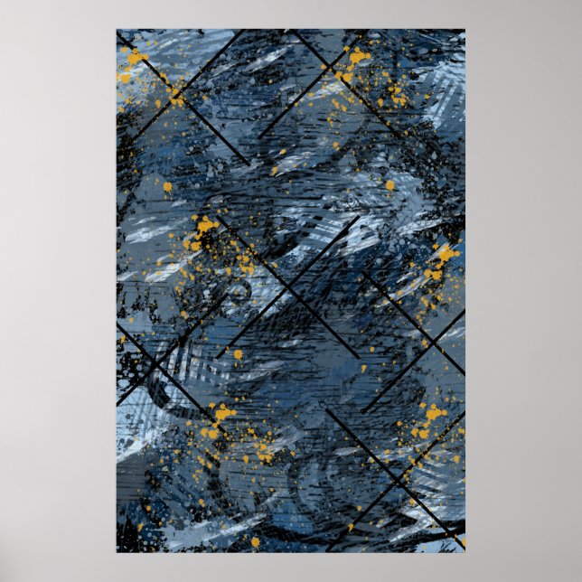 Modern Criss Cross Poster (Front)