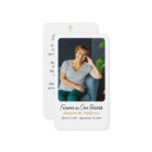 Modern Cross Photo Funeral Memorial Prayer Card