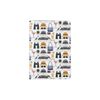 Modern Cruise Ship Travel Pattern Passport Holder
