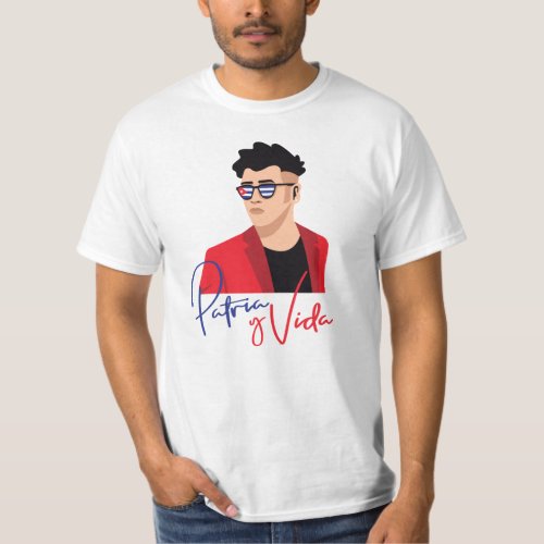 Modern Cuban Men Patria y Vida T_shirt