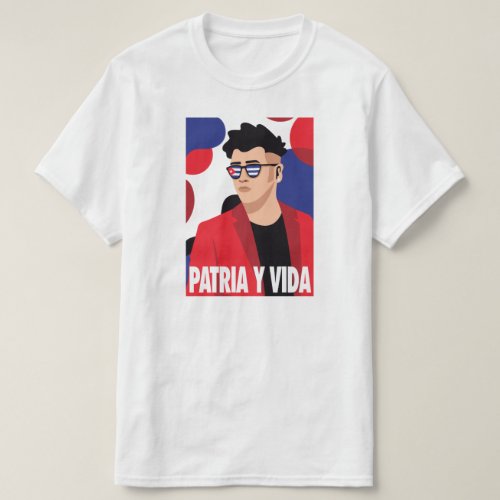 Modern Cuban Men Patria y Vida T_shirt