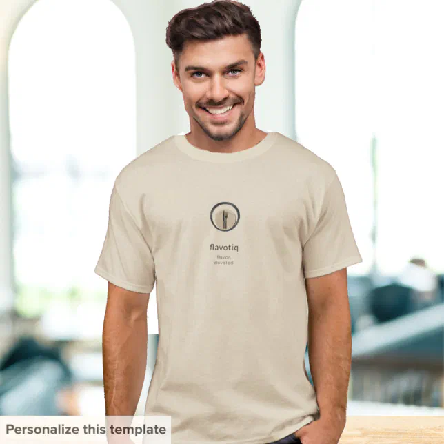 Modern Culinary Logo Restaurant Employee T-Shirt - Product | North Red Vine