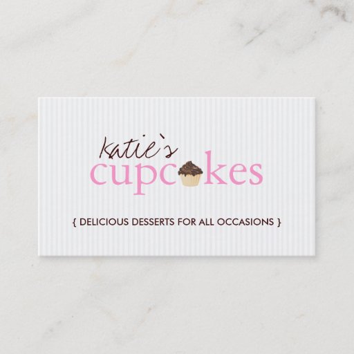 Customizable Modern Cupcake Business Card