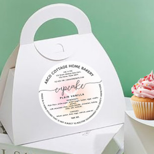 Modern Cupcake Cottage law Label
