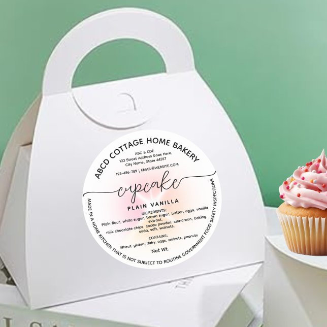 Modern Cupcake Cottage law Label (Creator Uploaded)
