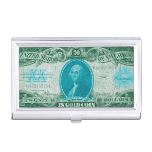 Modern Currency V Business Card Case