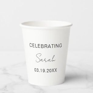 Modern Custom 30th Birthday Party Funny Gifts Paper Cups