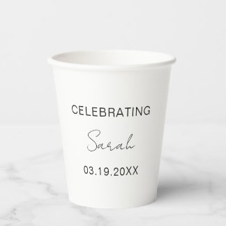 Modern Custom 30th Birthday Party Funny Gifts Paper Cups