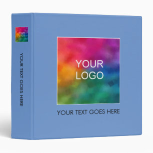 Modern Custom Add Company Logo Here Elegant 3 Ring Binder