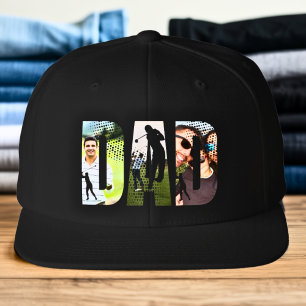 Modern Custom Add Your Own Photo Golf Dad Hat