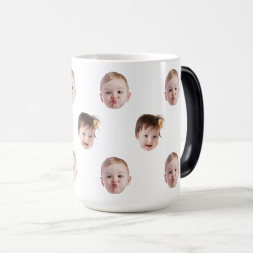 Modern Custom Baby Child Mom Grandma Dad Face Gift Magic Mug