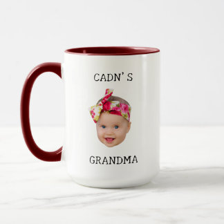 Modern Custom Baby Face Gift for Mom Birthday Gift Mug