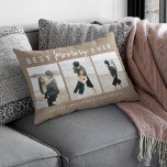 Modern Custom Best Mommy Ever | 3 Photo Lumbar Pillow<br><div class="desc">Celebrate the love, warmth, and memories that make Mom so special with our stylish modern 3-photo scatter cushion — a truly meaningful Mother’s Day gift. Thoughtfully designed to showcase your most cherished family moments, this cushion features three of your favorite photos beautifully arranged in a contemporary layout. At the heart...</div>