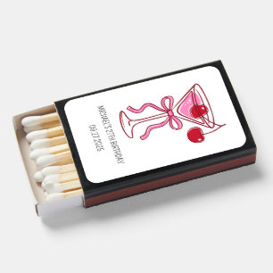 Modern Custom Birthday Save The Date Party Matchboxes