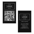 Modern Custom Black Business Logo QR Code