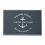 Modern Custom Boat Name Welcome Aboard Anchor Doormat