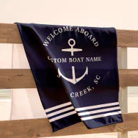 Personalized Nautical Hand Towels