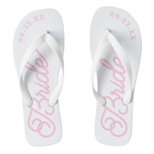 Modern Custom Bridal Wedding Color Flip Flops